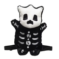 Skeleton Cat Plush Backpack, Gothic Halloween Kitten Stuffed Animal Bag